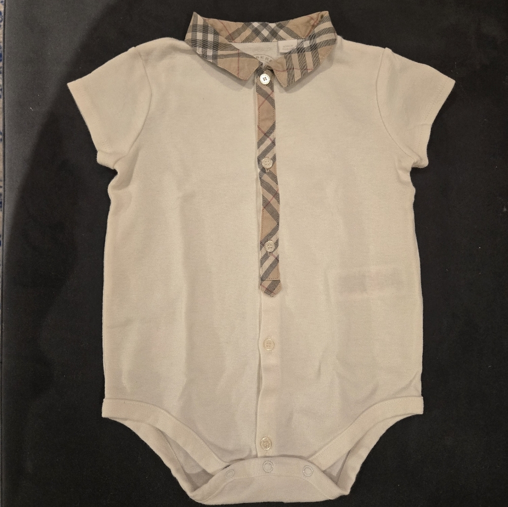 Burberry baby onesie